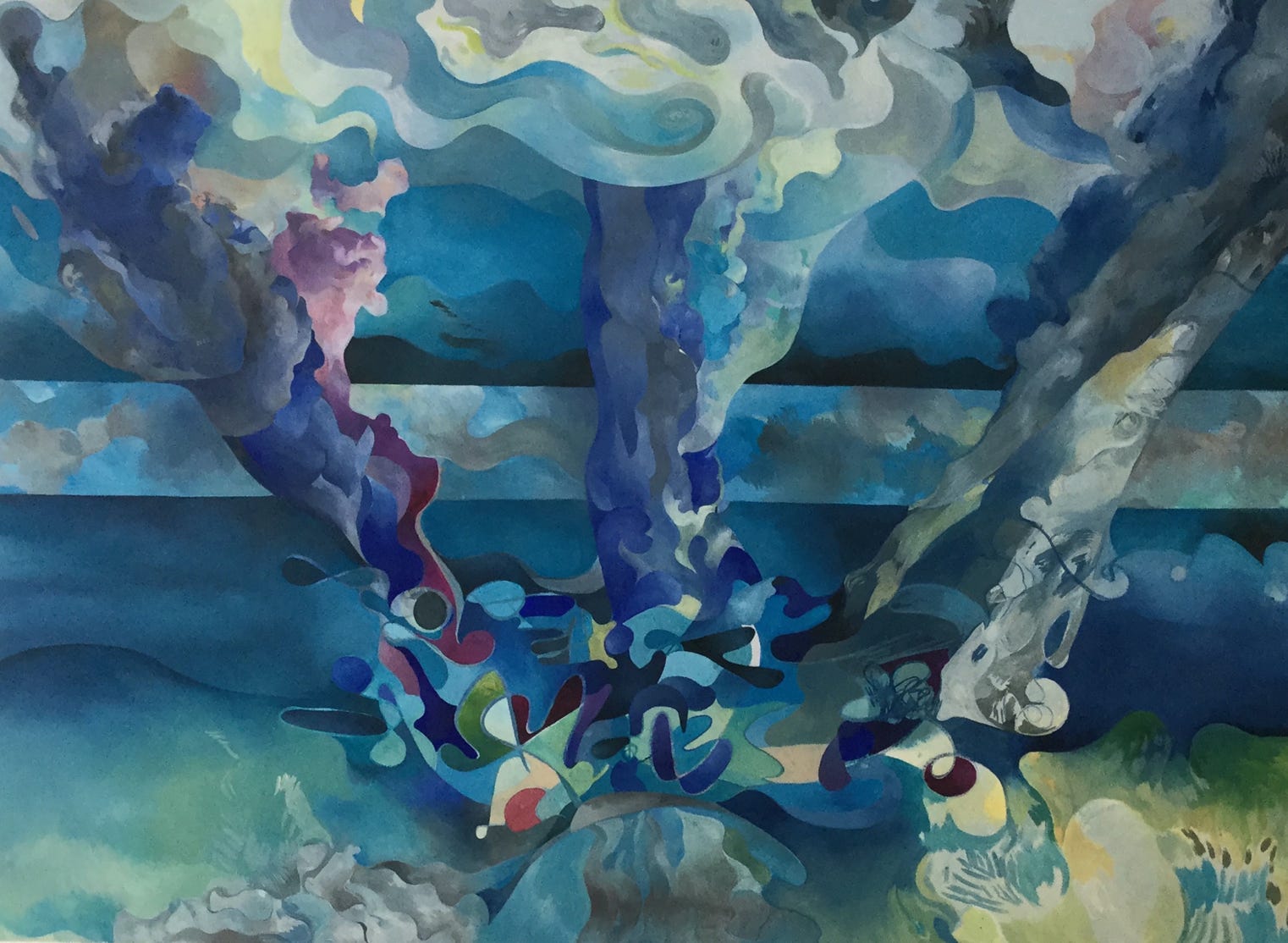 Four rivers, 2017 – 130 cm x 95 cm, oil on canvas